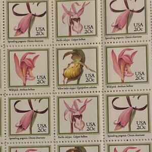 Scott #2076-2079 Orchids UNUSED Stamp Sheet of 48